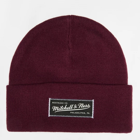 Foto van product Branded Patch Logo Beanie Mitchell & Ness rood
