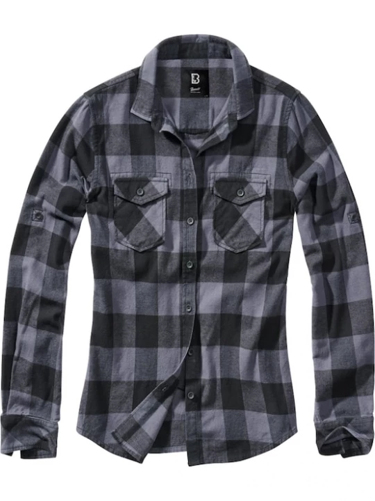 Foto van product Brandit Blouse 'Amy' duifblauw / antraciet