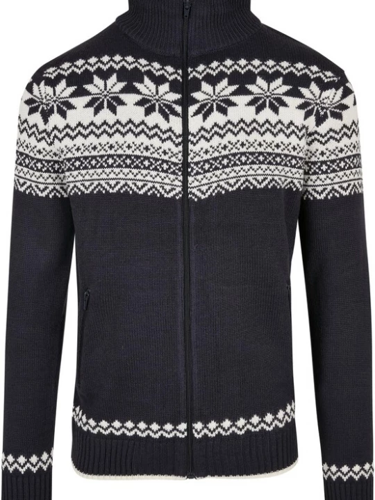 Foto van product Brandit Gebreid vest navy / wit