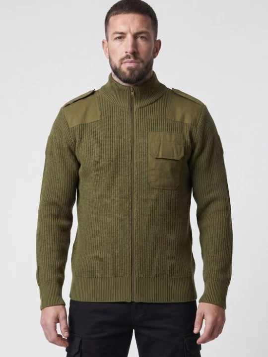 Foto van product Brandit Gebreid vest olijfgroen