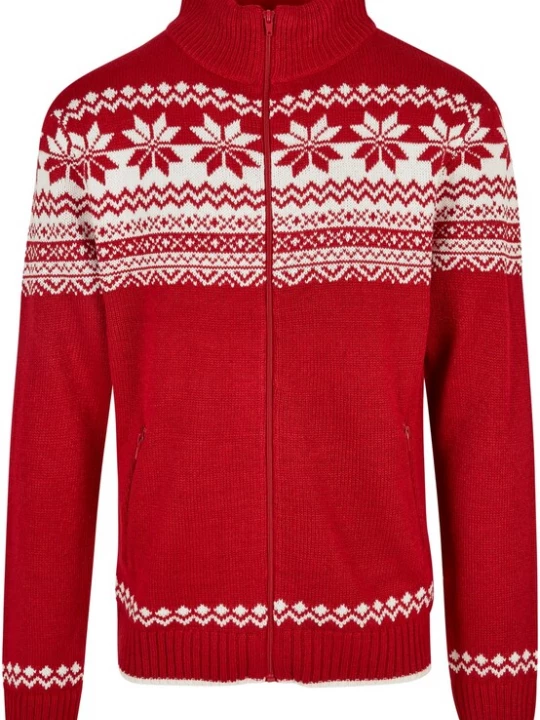 Foto van product Brandit Gebreid vest rood / wit