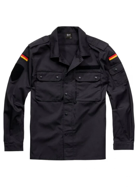 Foto van product Brandit Overhemd geel / vuurrood / zwart