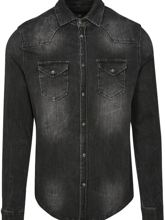 Foto van product Brandit Overhemd 'Riley' black denim