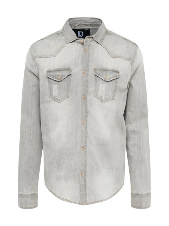 Foto van product Brandit Overhemd 'Riley' grey denim