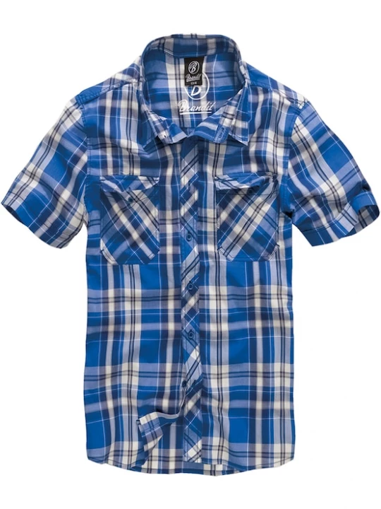 Foto van product Brandit Overhemd 'Roadstar' blauw / wit