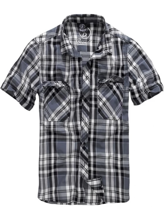 Foto van product Brandit Overhemd 'Roadstar' donkergrijs / zwart / wit