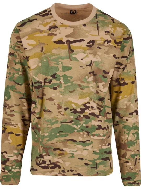 Foto van product Brandit Shirt beige / lichtbruin / olijfgroen / zwart