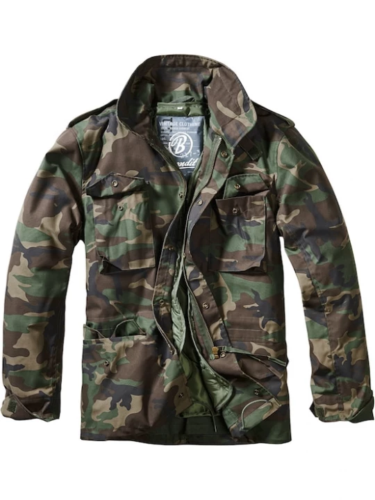 Foto van product Brandit Tussenjas 'Field' navy / bruin / groen / olijfgroen
