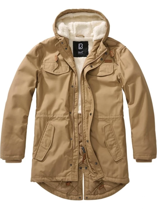 Foto van product Brandit Tussenparka 'Marsh Lake' sand