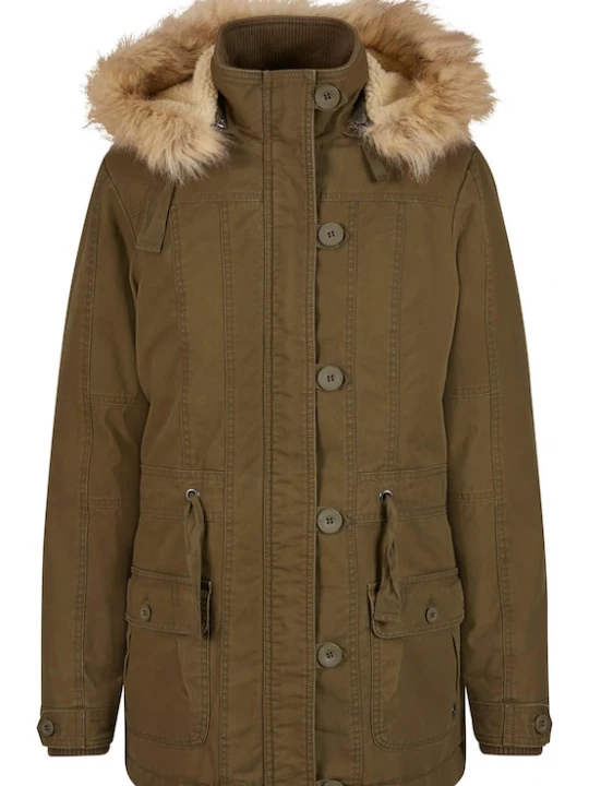 Foto van product Brandit Winterparka 'Nila' olijfgroen