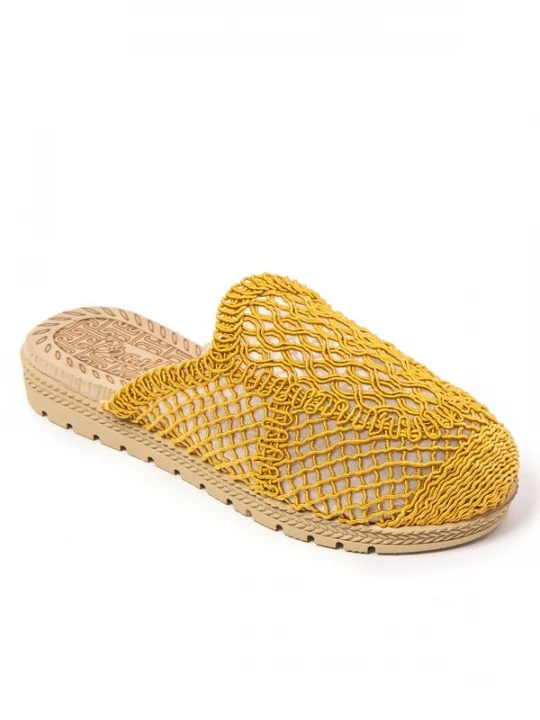 Foto van product Brasileras Huisschoenen 'Suna' mosterd