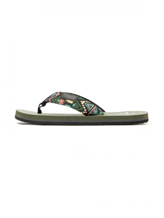 Foto van product Brasileras Strand- / badschoen 'Azteca' turquoise / groen / zalm roze / zwart