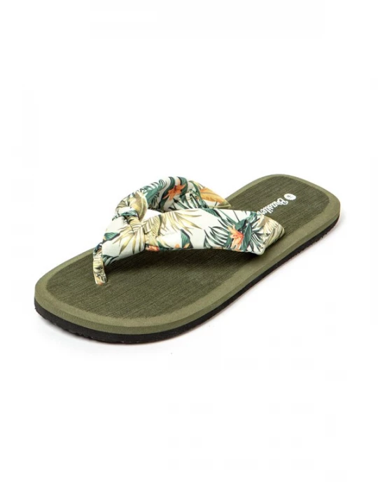 Foto van product Brasileras Strand- / badschoen 'Hibiscus Nudo' petrol / donkergroen / oranje / wit