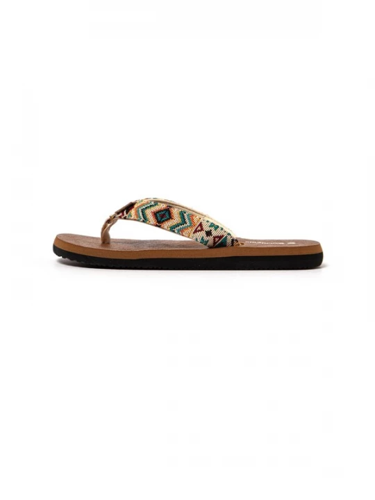 Foto van product Brasileras Strand- / badschoen 'Inca' beige / groen / donkerrood
