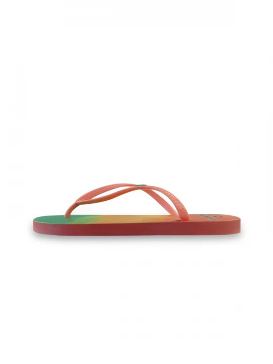 Foto van product Brasileras Teenslipper 'Cosmic' geel / groen / koraal