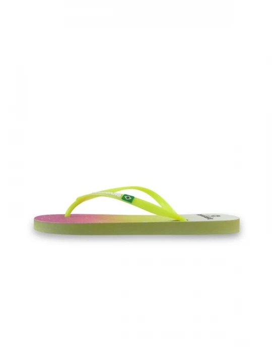 Foto van product Brasileras Teenslipper 'Cosmic' limoen