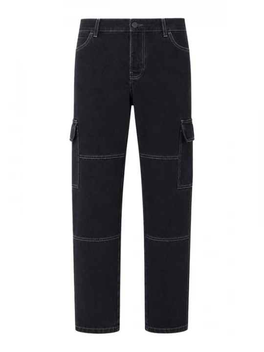Foto van product BRAVE SOUL Cargojeans black denim