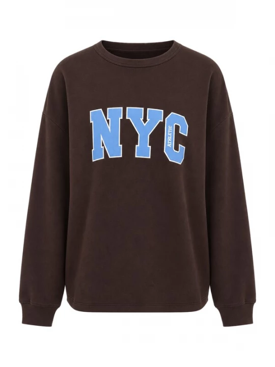 Foto van product BRAVE SOUL Sweatshirt hemelsblauw / donkerbruin