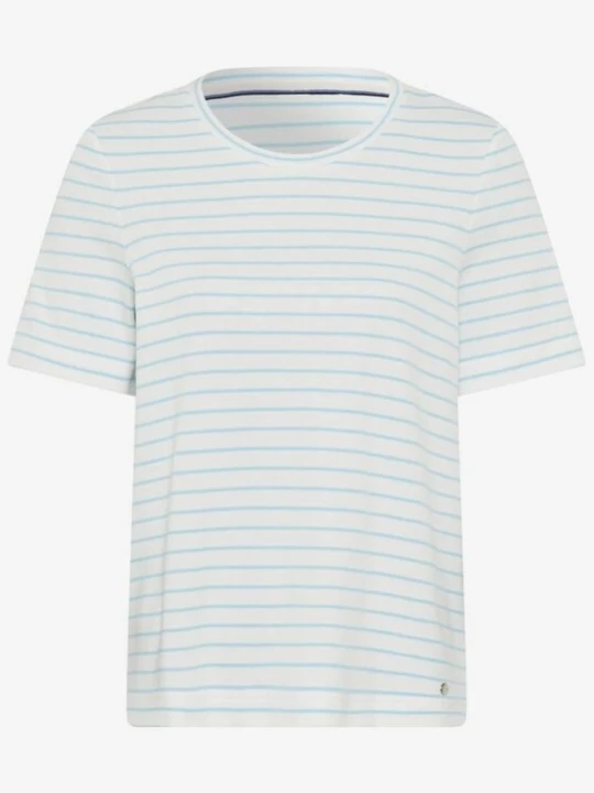 Foto van product BRAX Shirt 'Cira' lichtblauw / wit