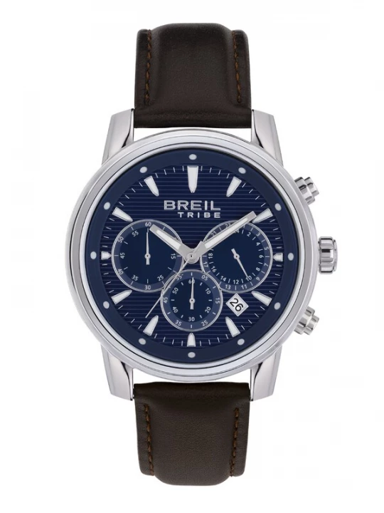 Foto van product Breil Armband 'Caliber' donkerblauw / donkerbruin / zilver
