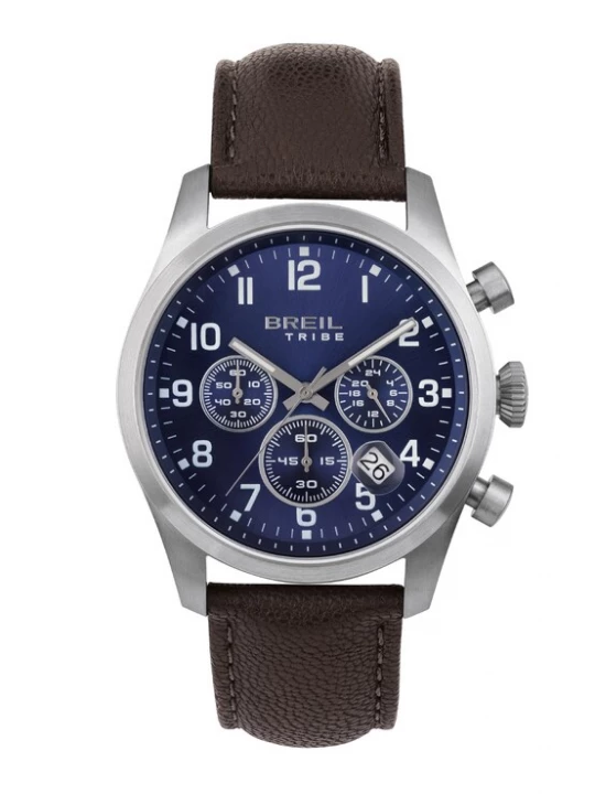Foto van product Breil Armband 'Classic Elegance' navy / donkerbruin / zilver