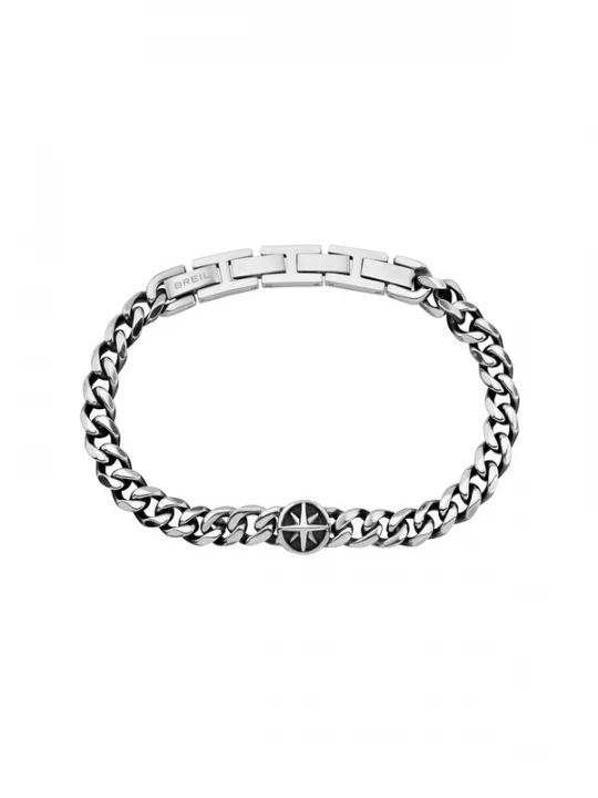 Foto van product Breil Armband 'Dock' zwart / zilver