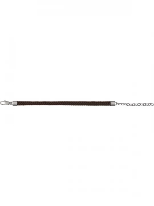 Foto van product Breil Armband donkerbruin / zilver