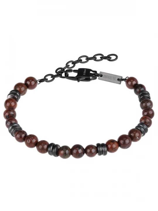 Foto van product Breil Armband donkerrood / zwart