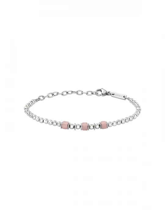 Foto van product Breil Armband 'Mixology' rosa / zilver