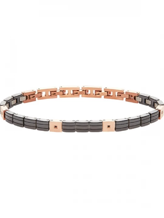 Foto van product Breil Armband rose-goud / zwart
