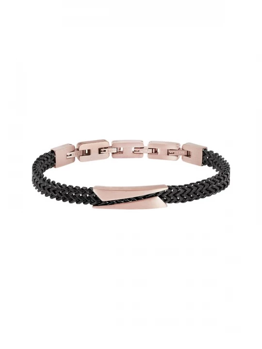 Foto van product Breil Armband rose-goud / zwart