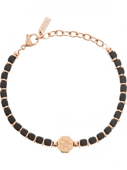 Foto van product Breil Armband rose-goud / zwart