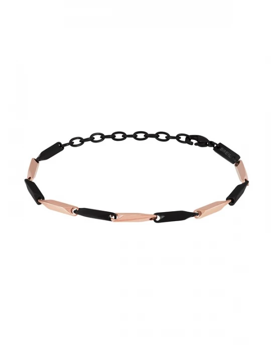 Foto van product Breil Armband rose-goud / zwart
