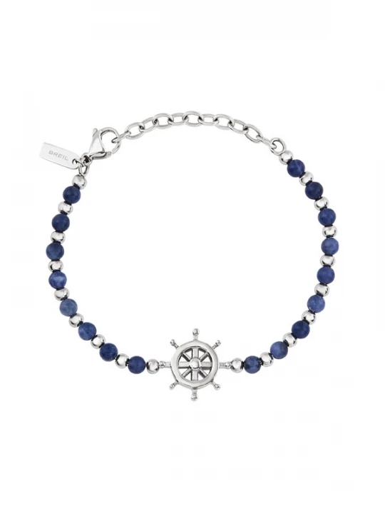 Foto van product Breil Armband 'Soundwave' donkerblauw / zilver