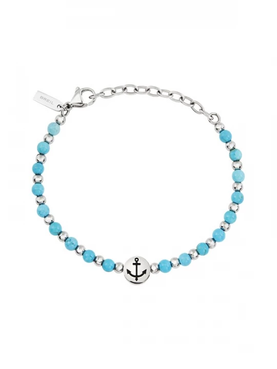 Foto van product Breil Armband 'Soundwave' lichtblauw / zilver