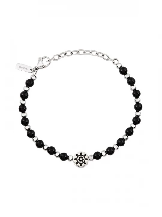 Foto van product Breil Armband 'Soundwave' zwart / zilver