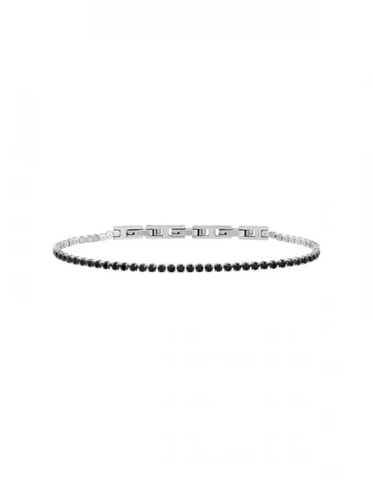 Foto van product Breil Armband 'Tennis' zwart / zilver