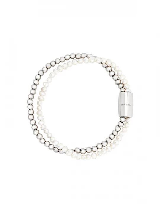 Foto van product Breil Armband zilver / parelwit