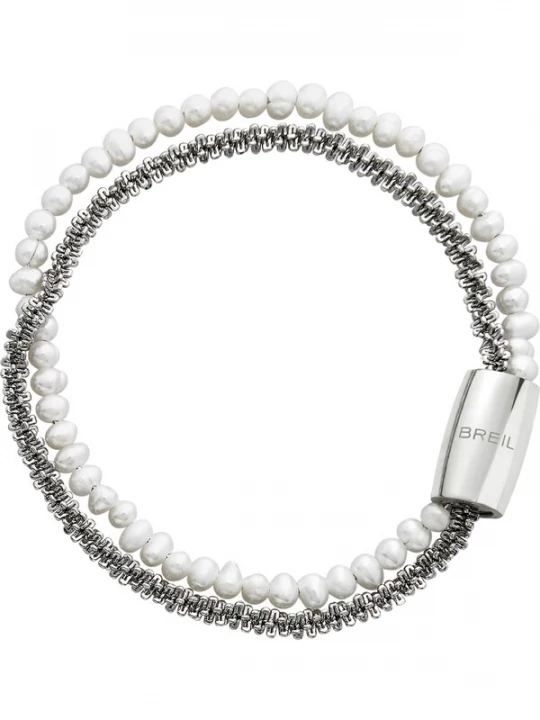 Foto van product Breil Armband zilver / parelwit