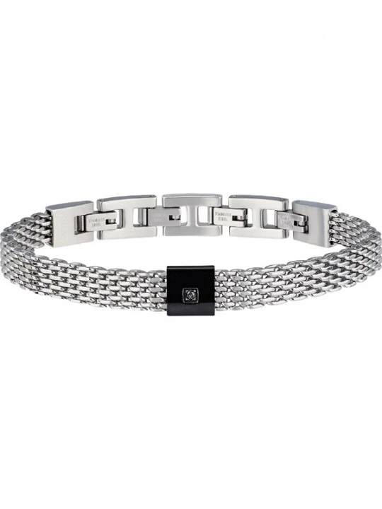 Foto van product Breil Armband zwart / zilver