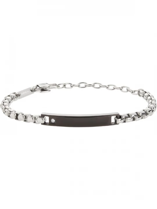 Foto van product Breil Armband zwart / zilver / transparant