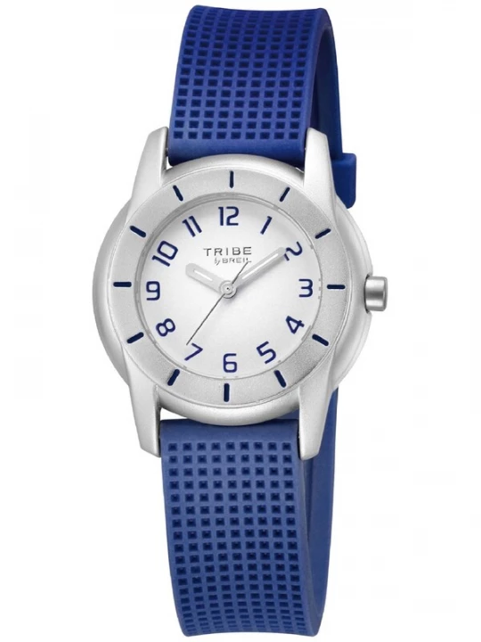 Foto van product Breil Horloge 'Brick' navy / zilver / wit