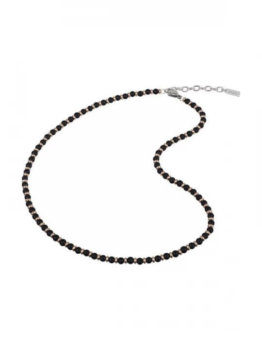 Foto van product Breil Ketting rose-goud / zwart / zilver