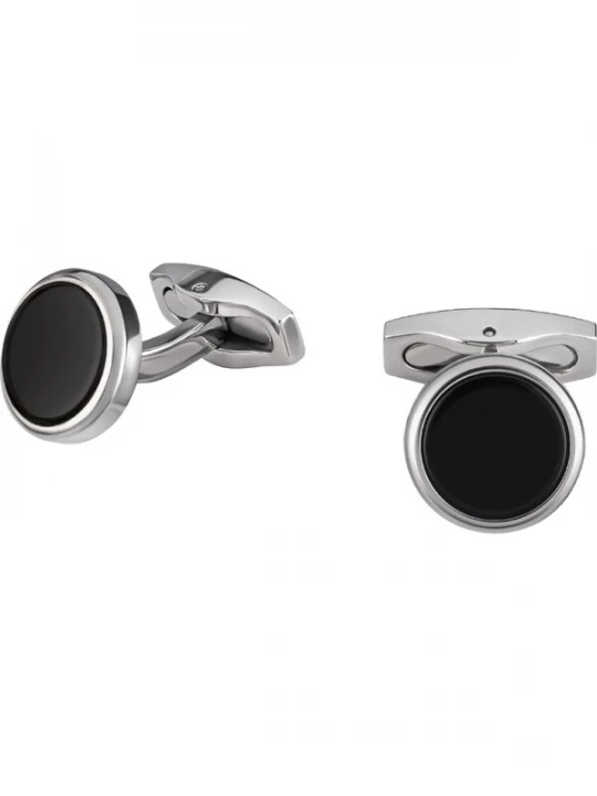 Foto van product Breil Manchetknopen zwart / zilver