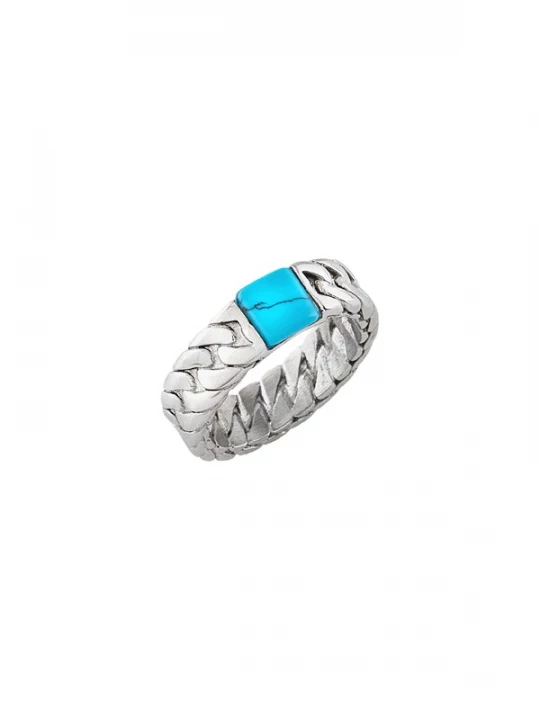 Foto van product Breil Ring aqua / zilver