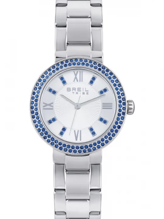 Foto van product Breil Ring 'Dance Floor' blauw / zilver / wit