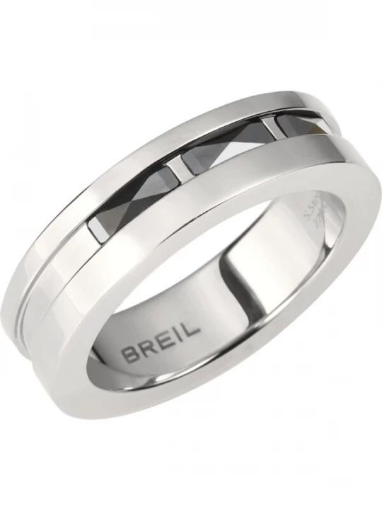 Foto van product Breil Ring zwart / zilver