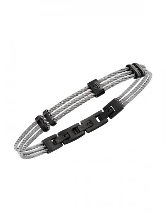 Foto van product Breil Ring zwart / zilver