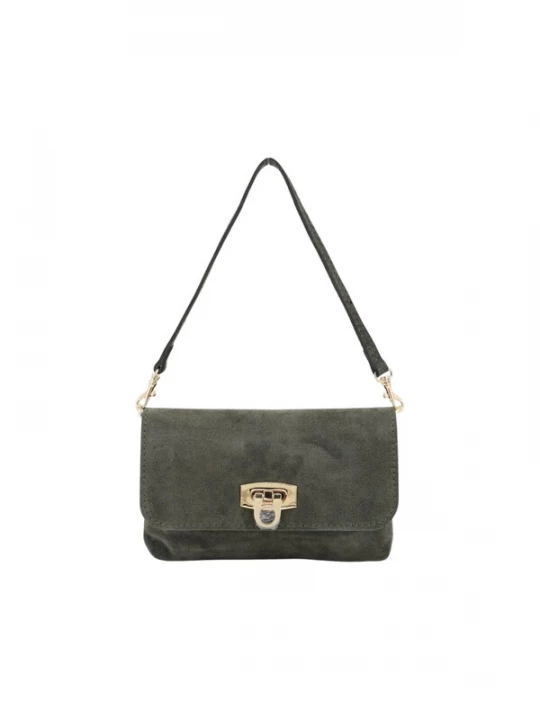 Foto van product Brise Clutch 'Alessa Wild Leather' olijfgroen