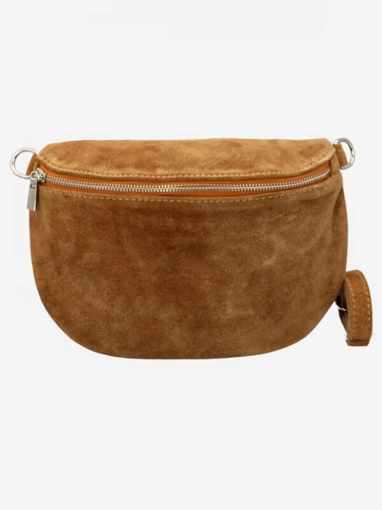 Foto van product Brise Schoudertas 'Afia Suede' cognac